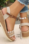 Amara™ | Boho Woven Wedge Sandals