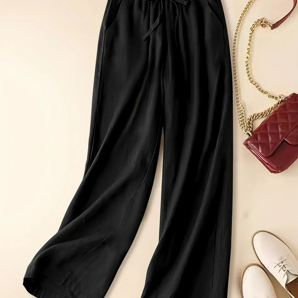 Cherry | Women’s Relaxed Drawstring Pants with Adjustable Waist