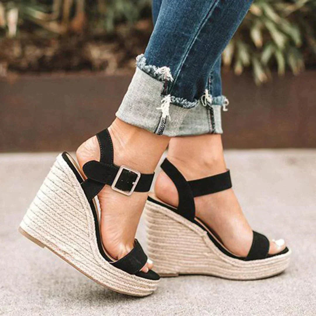 Joyce | Women’s Wedge Sandals with Ankle Strap