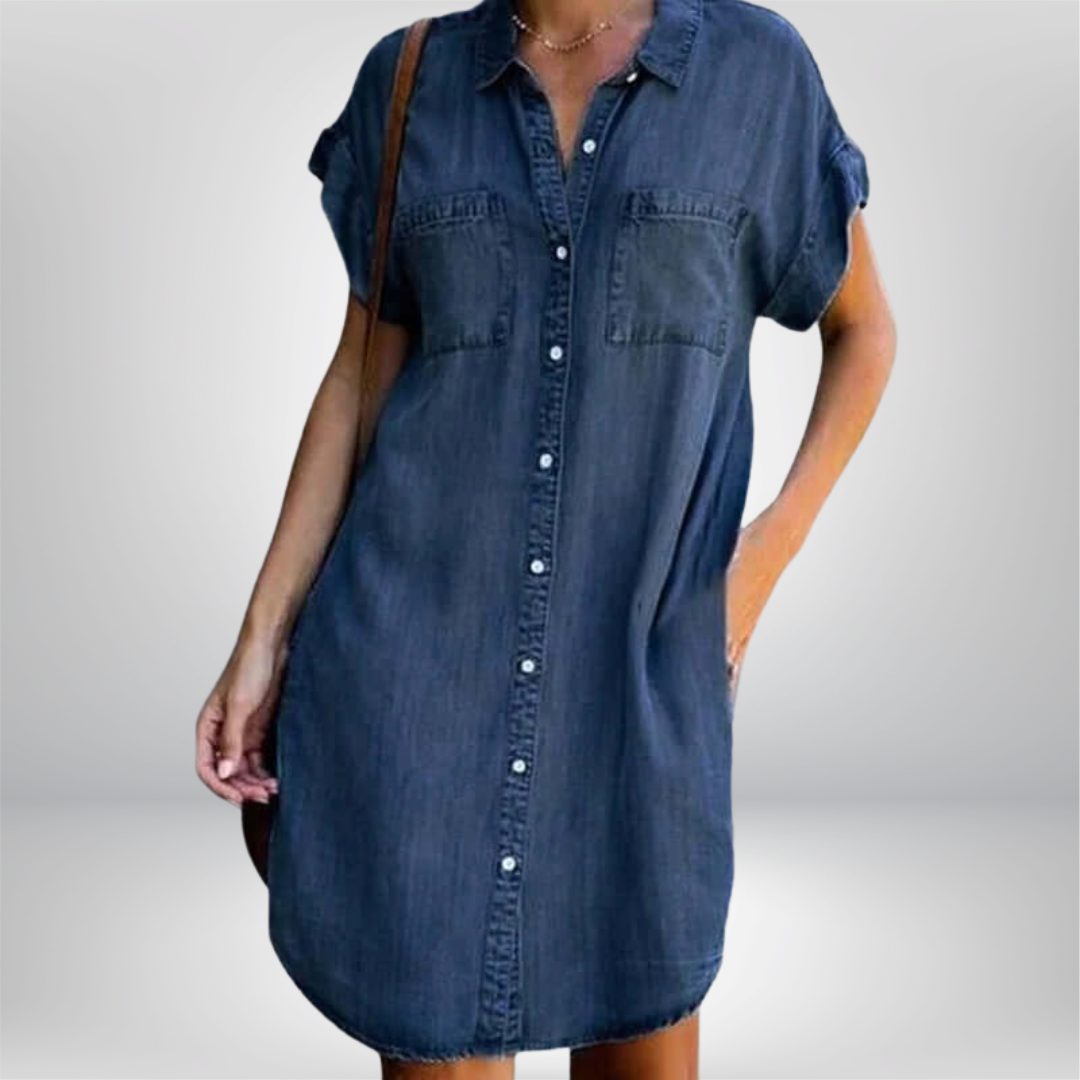 Arden | Women’s Casual Dress with Button Front