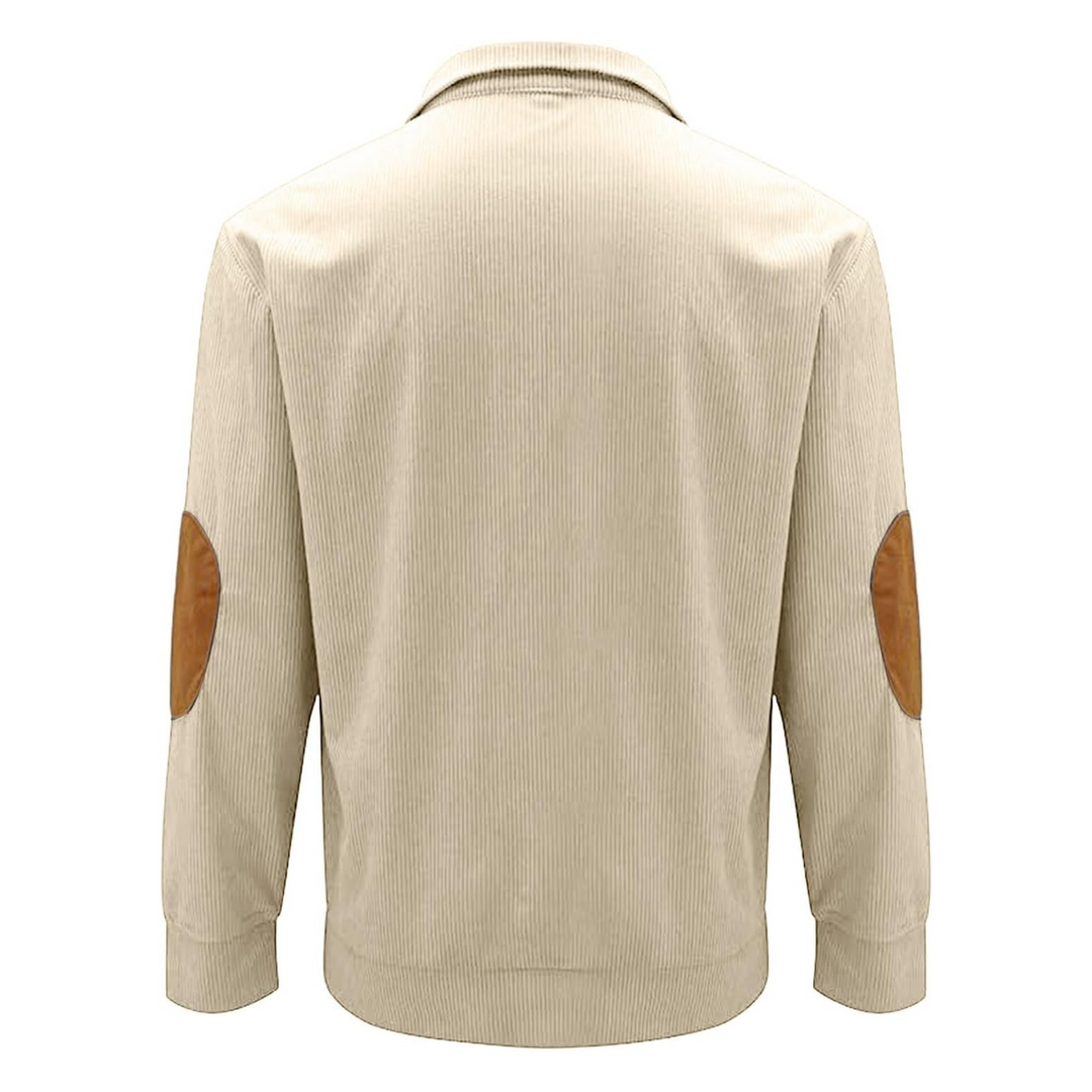 Lachlan Bennett | Corduroy Quarter-Button Sweatshirt For Men