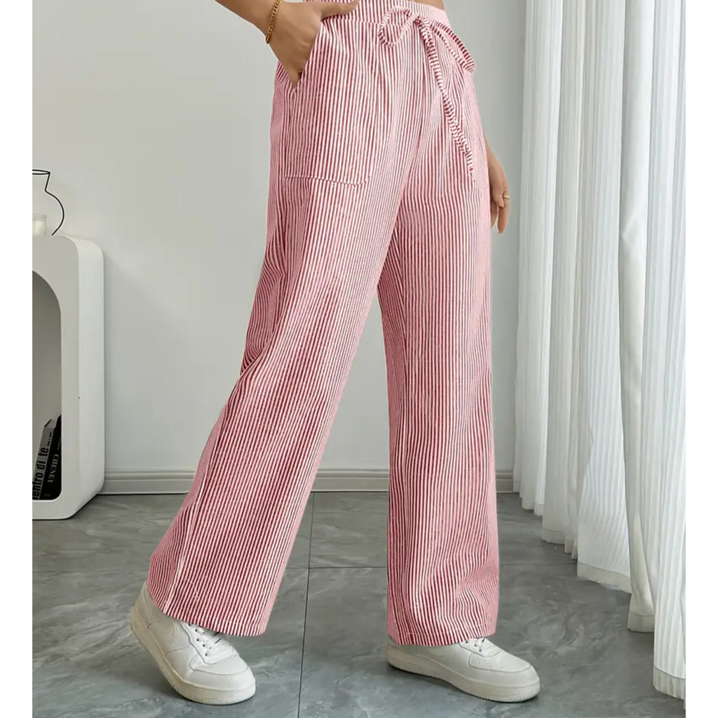 Amber | Women’s Striped Pant with Pockets