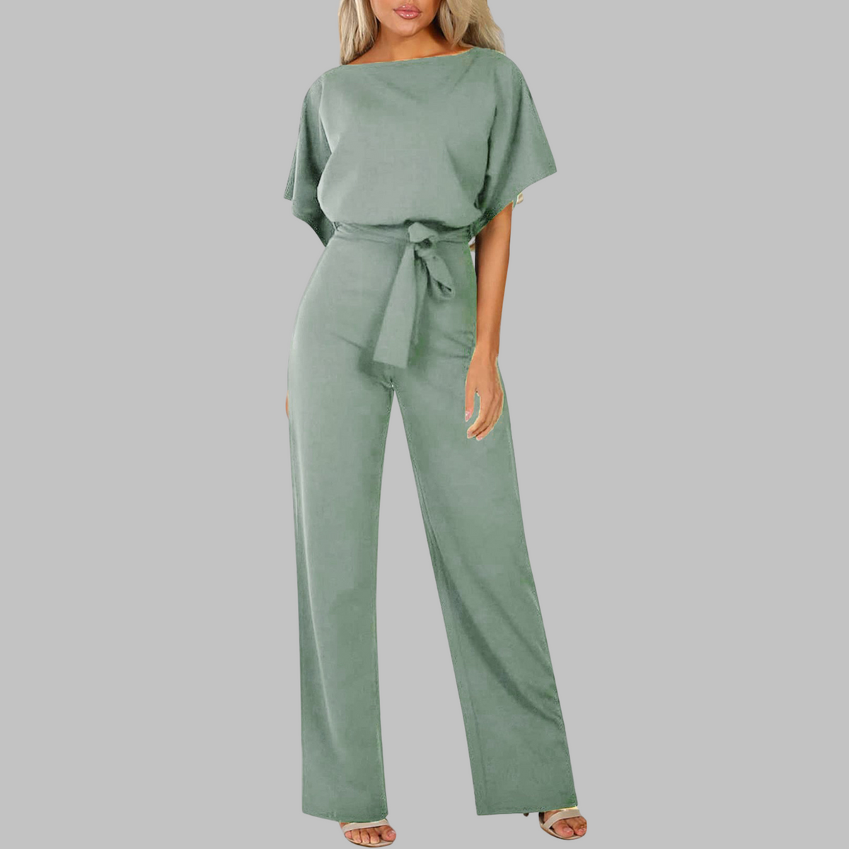 Stella | Women’s Batwing Sleeve Jumpsuit with Tie Waist