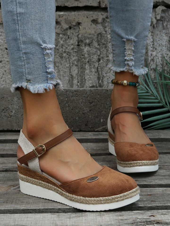 Valentina Rossi | Comfort Wedge Mary Jane Shoes For Women