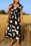 Valérie | Women’s Fluid Dress with V-Neck