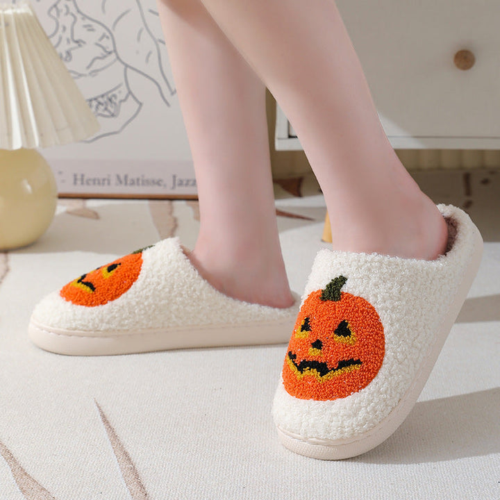 Midnight Bat | Pumpkin Halloween Slippers For Unisex