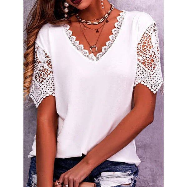 Eliza Williams | Lace V-Neck Blouse For Women