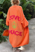 Sunny | Women’s Oversized Knit Cardigan with Graphic Back