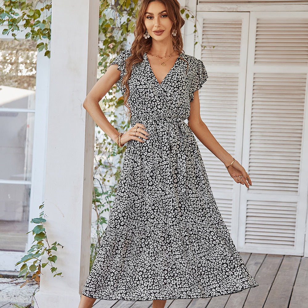 Charlotte Mitchell | Floral Wrap Summer Dress For Women