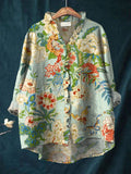 Penelope | Women’s Floral Blouse with Button Front