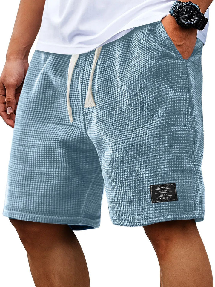 Corey Whitworth | Waffle-Knit Casual Shorts For Men