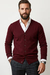 Luca Moretti | Elegant V-Neck Cardigan For Men
