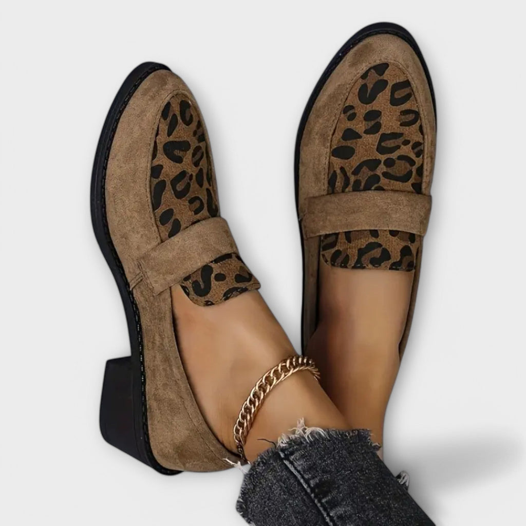 Leopard | Women’s Leopard Print Loafers with Cushioned Insole