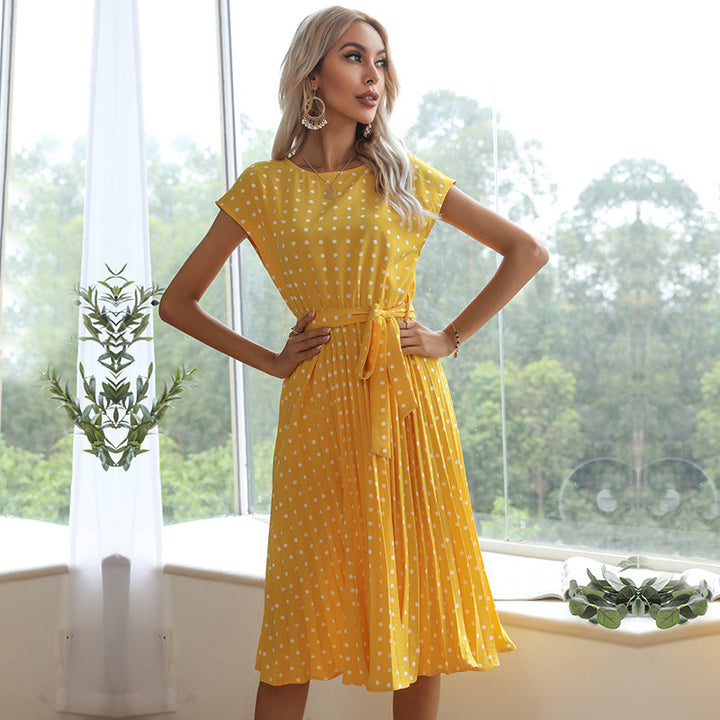 Charlotte Evans | Elegant Polka Dot Summer Dress For Women
