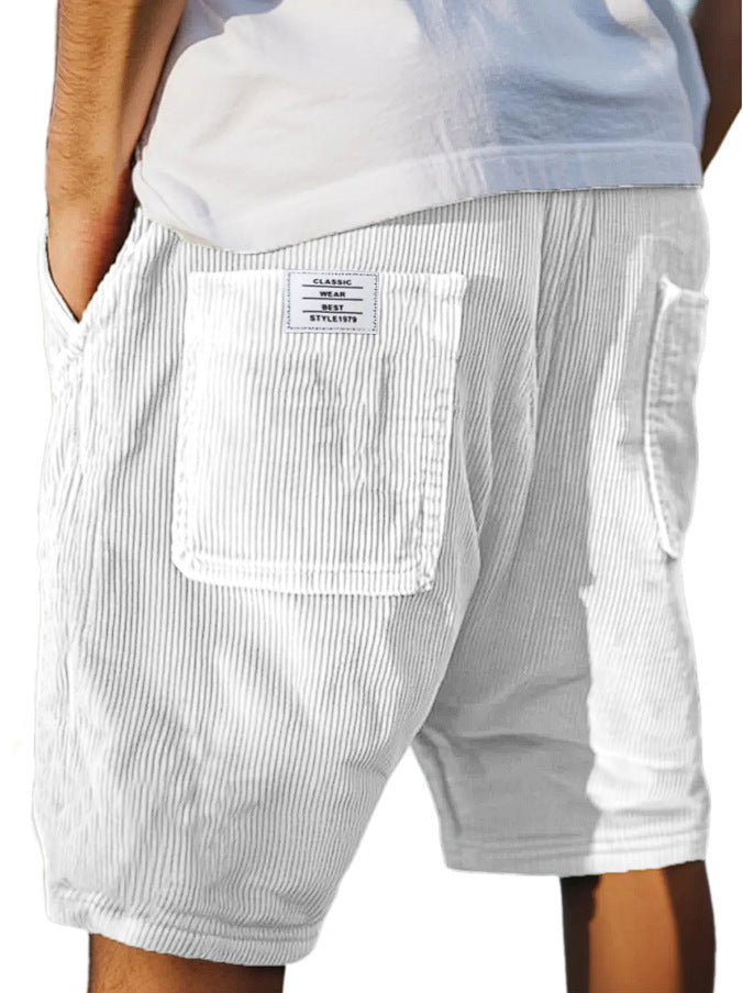Callan Ridgeway | Corduroy Multi-Pocket Shorts For Men