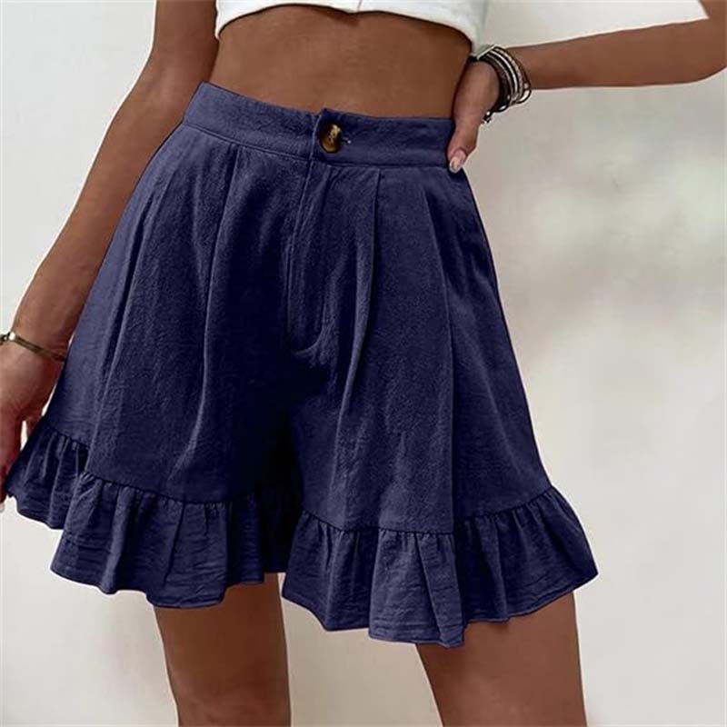 Donna | Women’s Breezy Shorts with Ruffle Hem