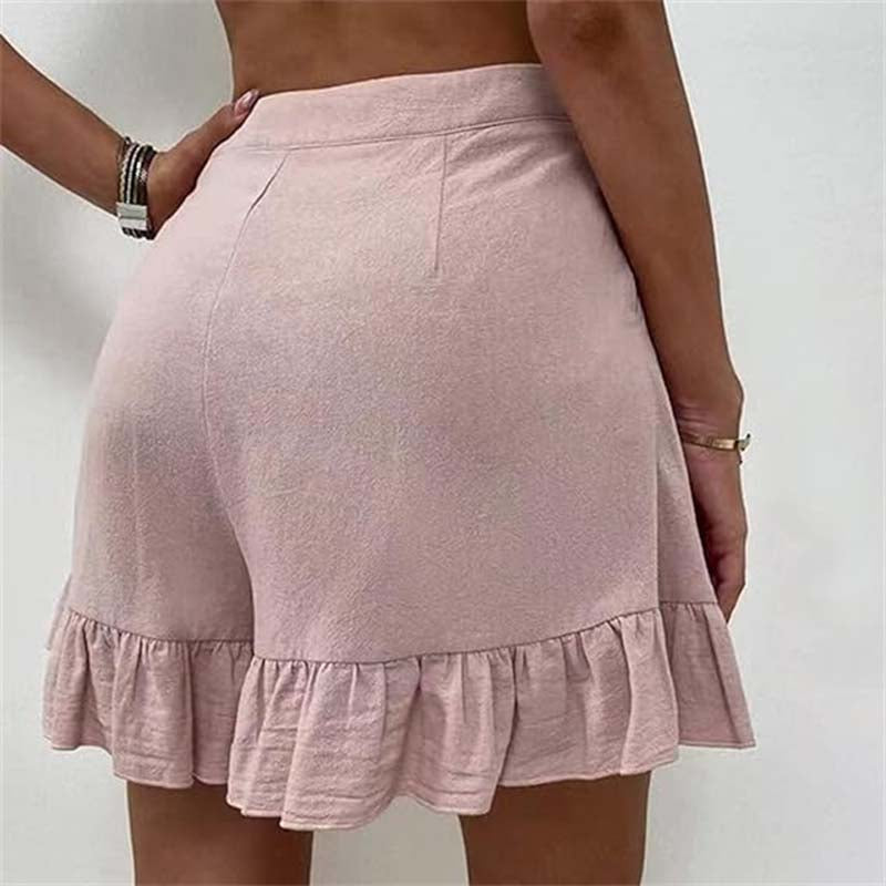 Donna | Women’s Breezy Shorts with Ruffle Hem