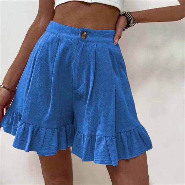 Donna | Women’s Breezy Shorts with Ruffle Hem