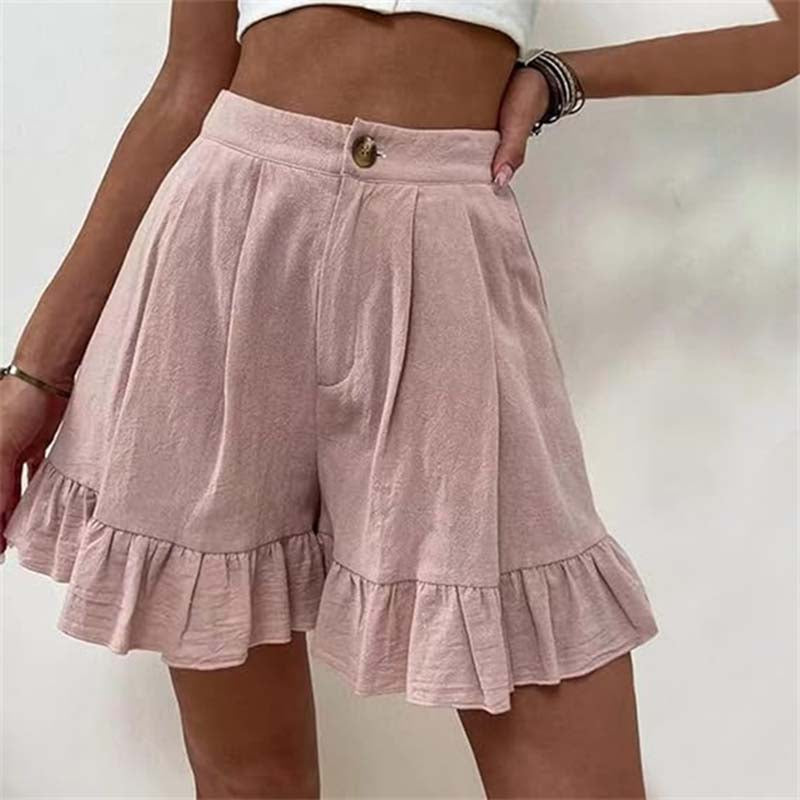 Donna | Women’s Breezy Shorts with Ruffle Hem