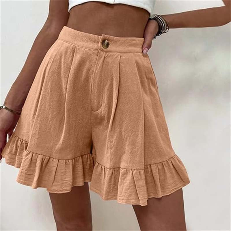 Donna | Women’s Breezy Shorts with Ruffle Hem