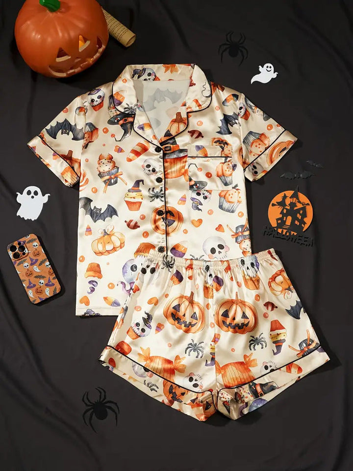 Spooky Pumpkin | Halloween Pyjama Set For Women