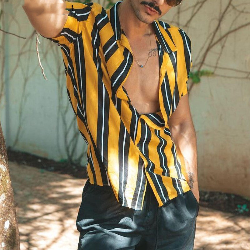 Jack Sullivan | Striped Short Sleeve Shirt For Men