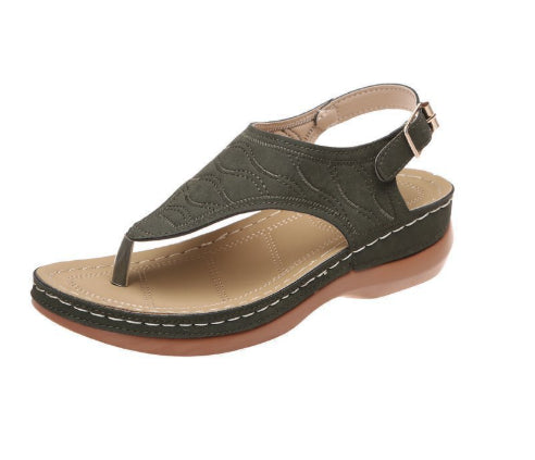 Orla Delaney | Two-Tone Leather Roman Sandals For Women