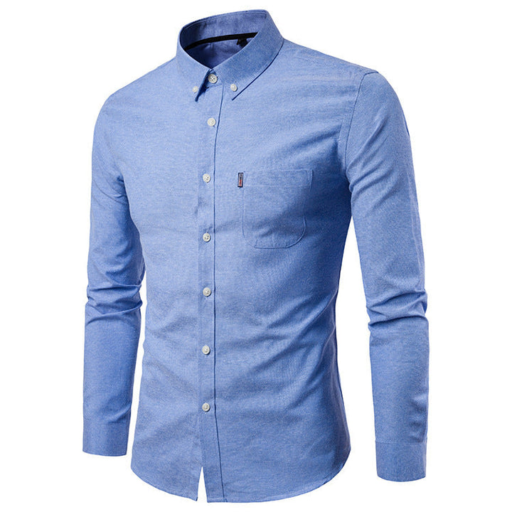 James Mitchell | Slim Fit Long Sleeve Dress Shirt For Men