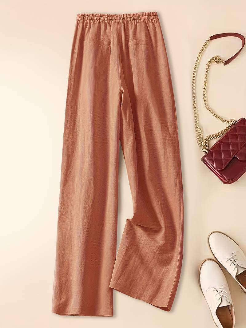 Cherry | Women’s Relaxed Drawstring Pants with Adjustable Waist