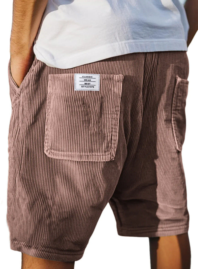 Callan Ridgeway | Corduroy Multi-Pocket Shorts For Men