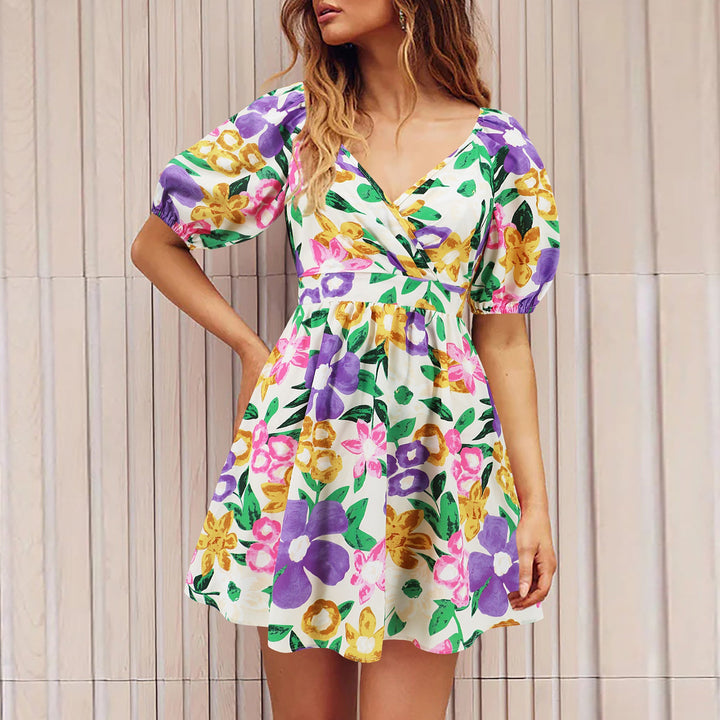 Lucy Parker | Floral V-Neck Summer Dress For Women