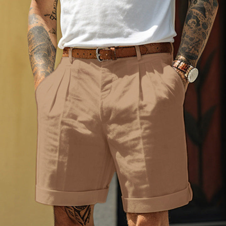 Corey Ashworth | Linen Blend Shorts For Men