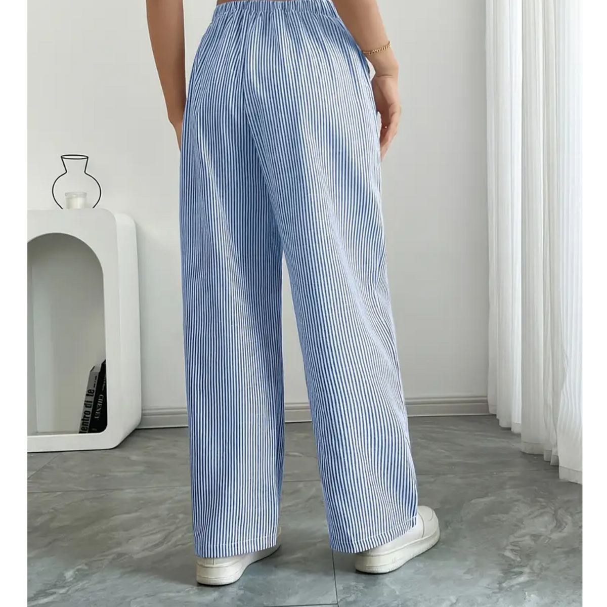 Amber | Women’s Striped Pant with Pockets