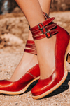 Naturéva | Women’s Elegant Sandals with Supportive Heel