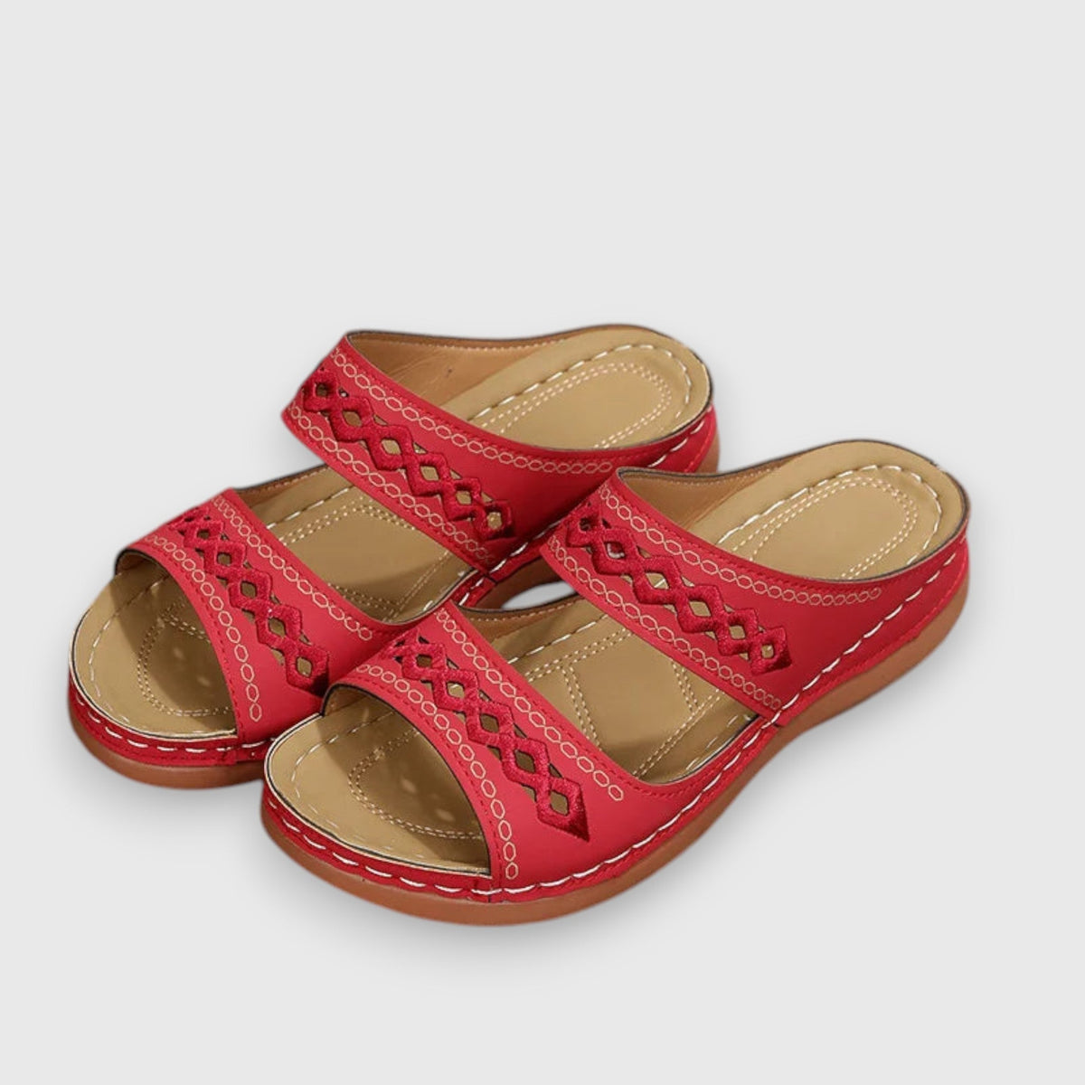 Luma | Women’s Duo Panel Sandals with Cushioned Sole