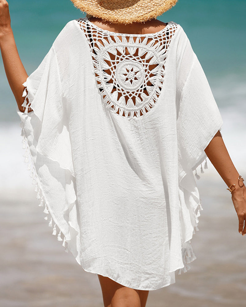 Chrissy | Women’s Crochet Beach Cover-Up with Flowing Silhouette