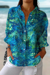 Florina™ | Peacock Grace Blouse