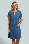 Hannah Fielding | Relaxed Denim Midi Dress For Women