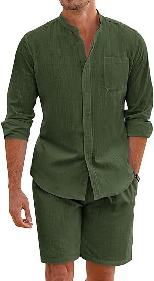 Samuel Kingsley | Relaxed-Fit Two-Piece Shirt &amp; Shorts Set For Men