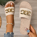 Valencia | Women’s Valencia Sandals with Gold Chain Detail