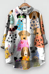 Geraldine™ | Women's Shirt with Dog Print
