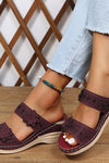 Delor™ | Floral Wedge Slides