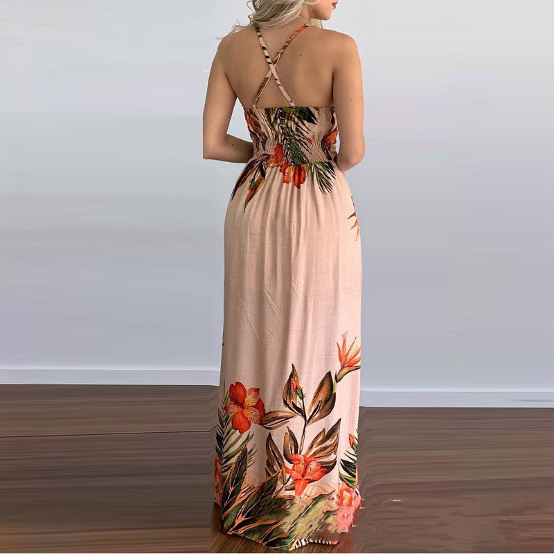 Georgia Blackwood | Floral Halter Races Dress For Women