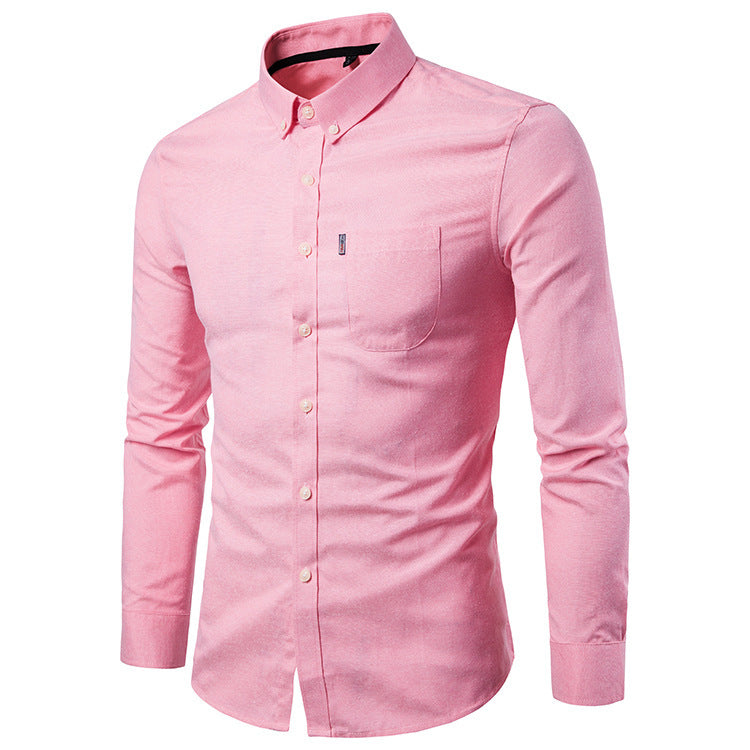 James Mitchell | Slim Fit Long Sleeve Dress Shirt For Men