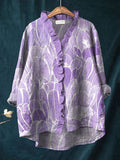 Olive | Women’s Ruffled Blouse with Flowing Silhouette