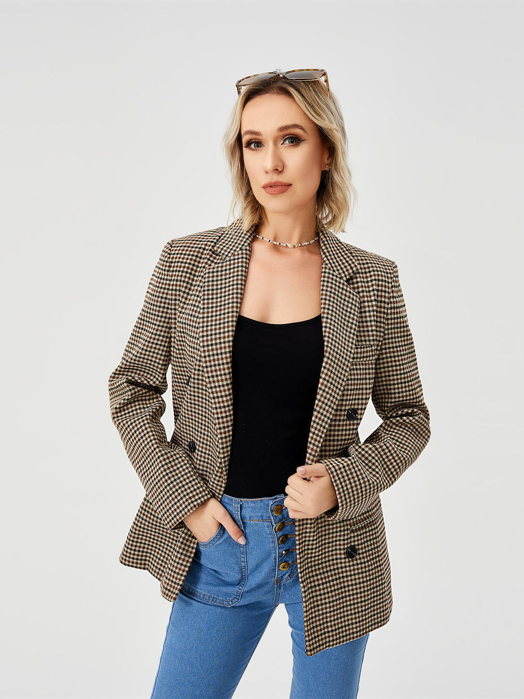 Clementine Ashford | Houndstooth Work Jacket For Women