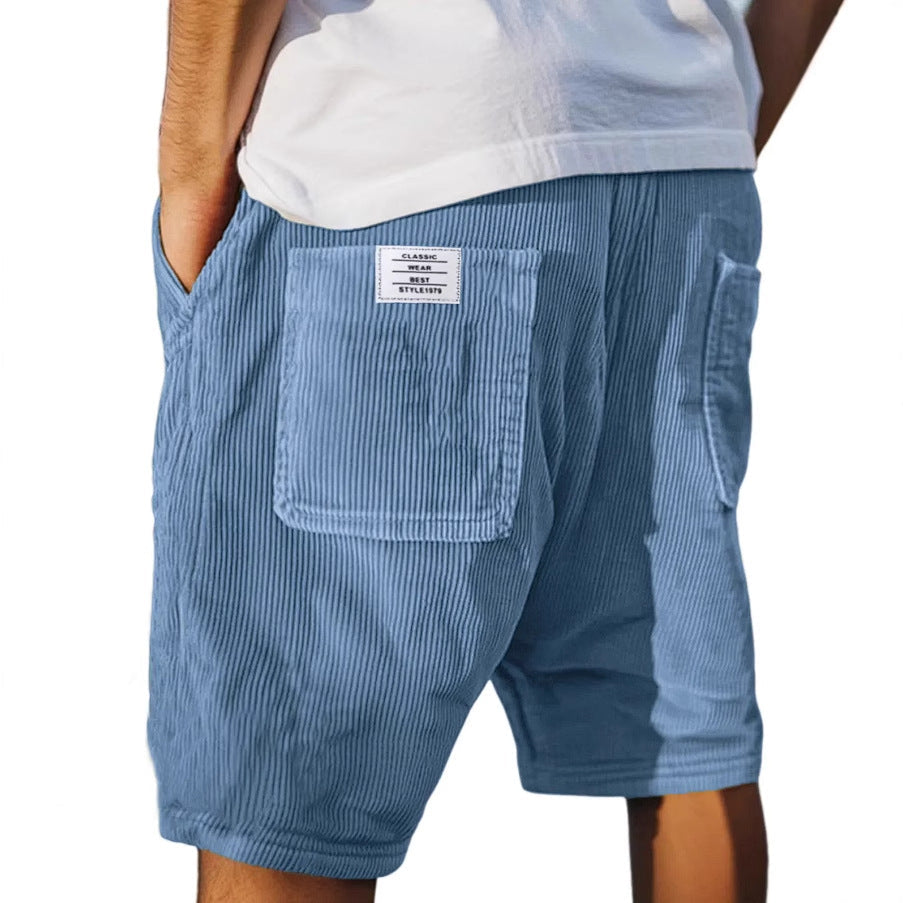 Callan Ridgeway | Corduroy Multi-Pocket Shorts For Men