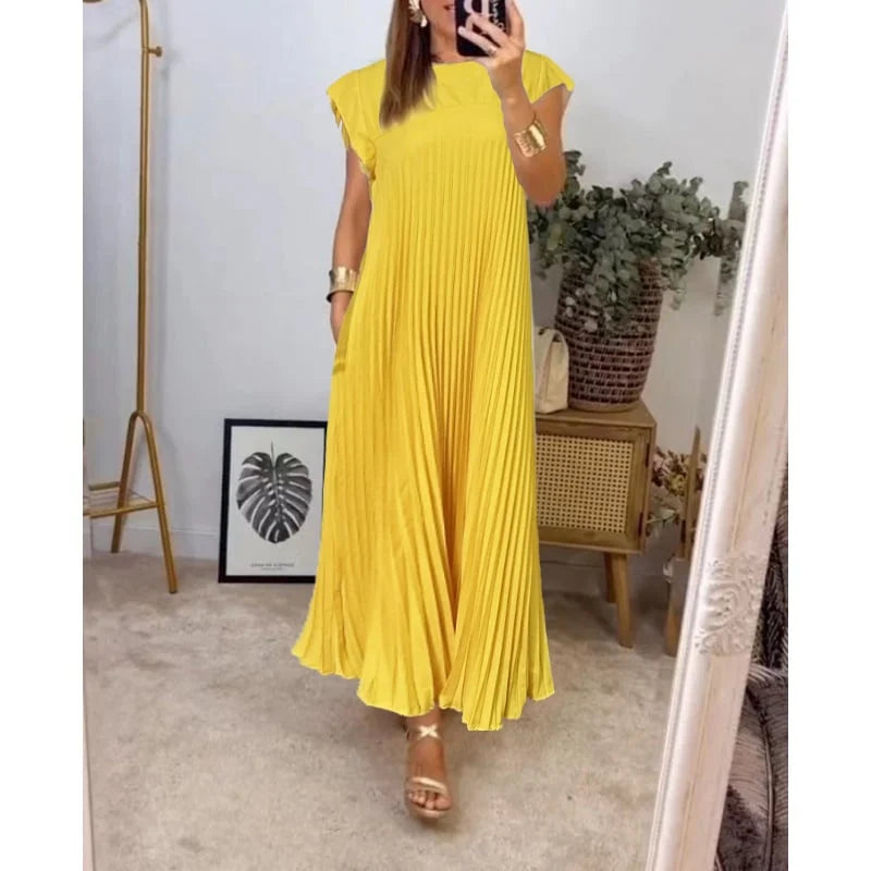Gwendoline | Women’s Pleated Maxi Dress with Flowing Silhouette