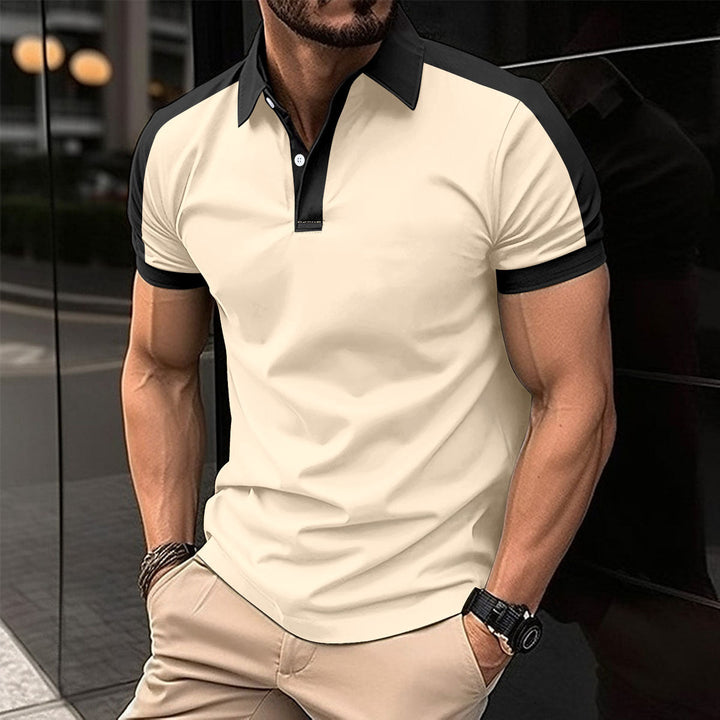Lincoln Sherwood | Colorblock Short Sleeve Polo Shirt For Men