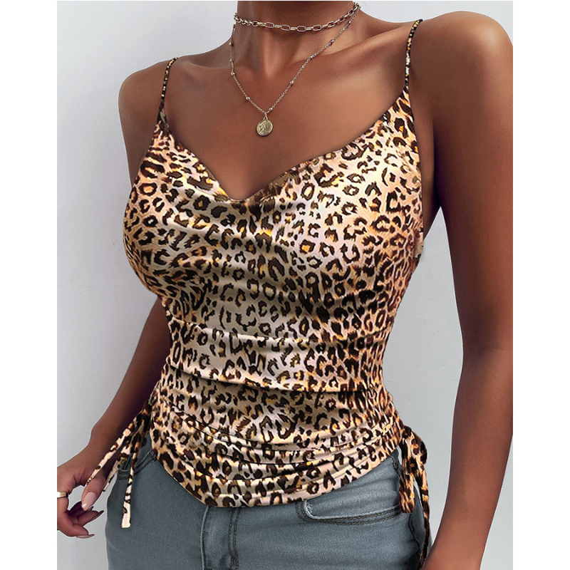 Jade Martin | Ruched V-Neck Camisole Top For Women